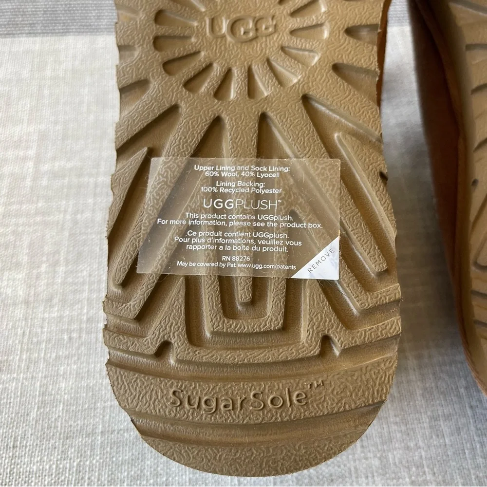 New UGG Tasman Slippers Chestnut Brown Womens Size 8 - Picture 9 of 11